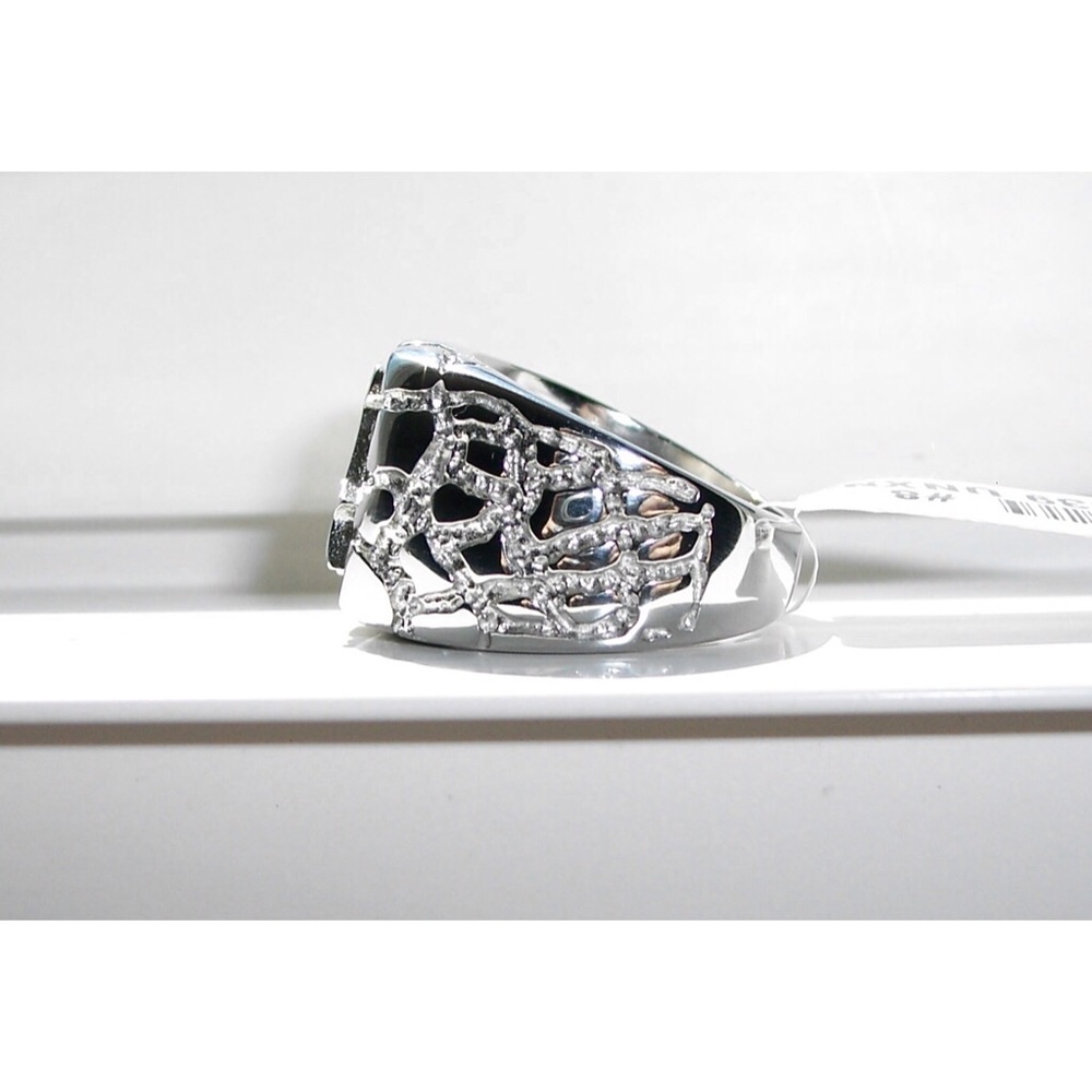 STAINLESS STEEL Men’s Masonic Nugget Ring - Picture 8 of 13